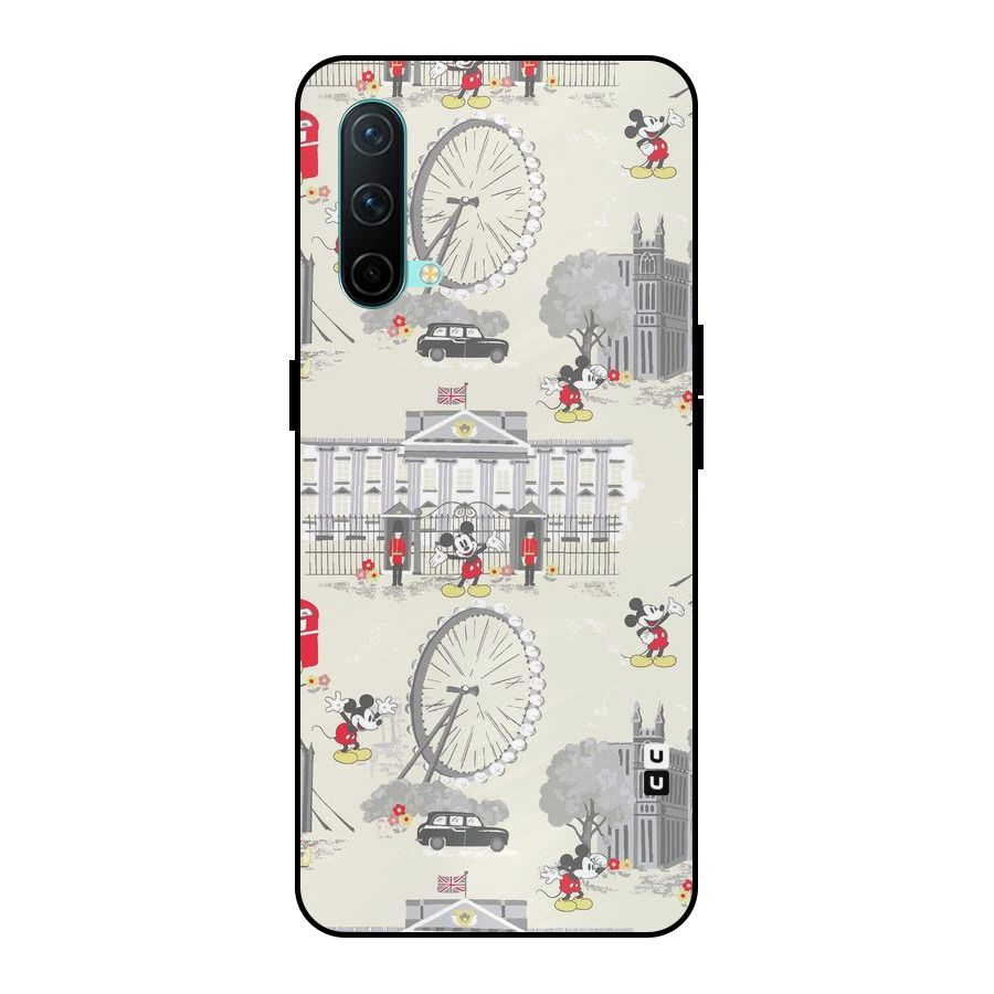 City Tour Pattern Metal Back Case for OnePlus Nord CE 5G