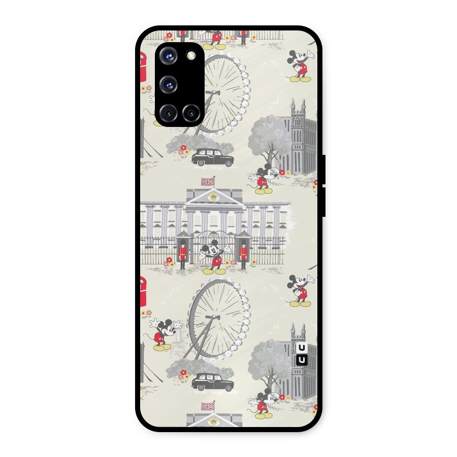 City Tour Pattern Metal Back Case for Oppo A52