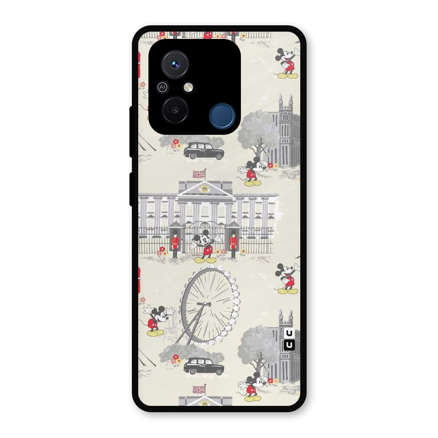 City Tour Pattern Metal Back Case for Poco C55