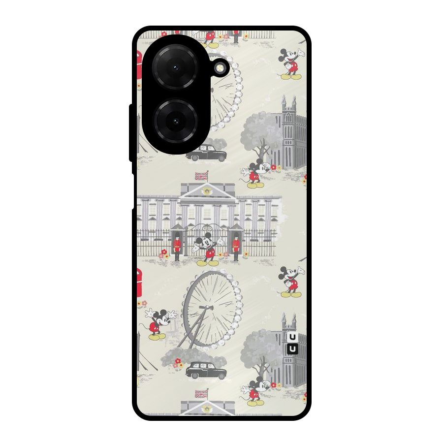 City Tour Pattern Metal Back Case for Poco C71