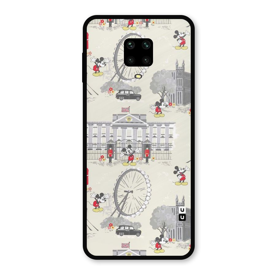 City Tour Pattern Metal Back Case for Poco M2 Pro