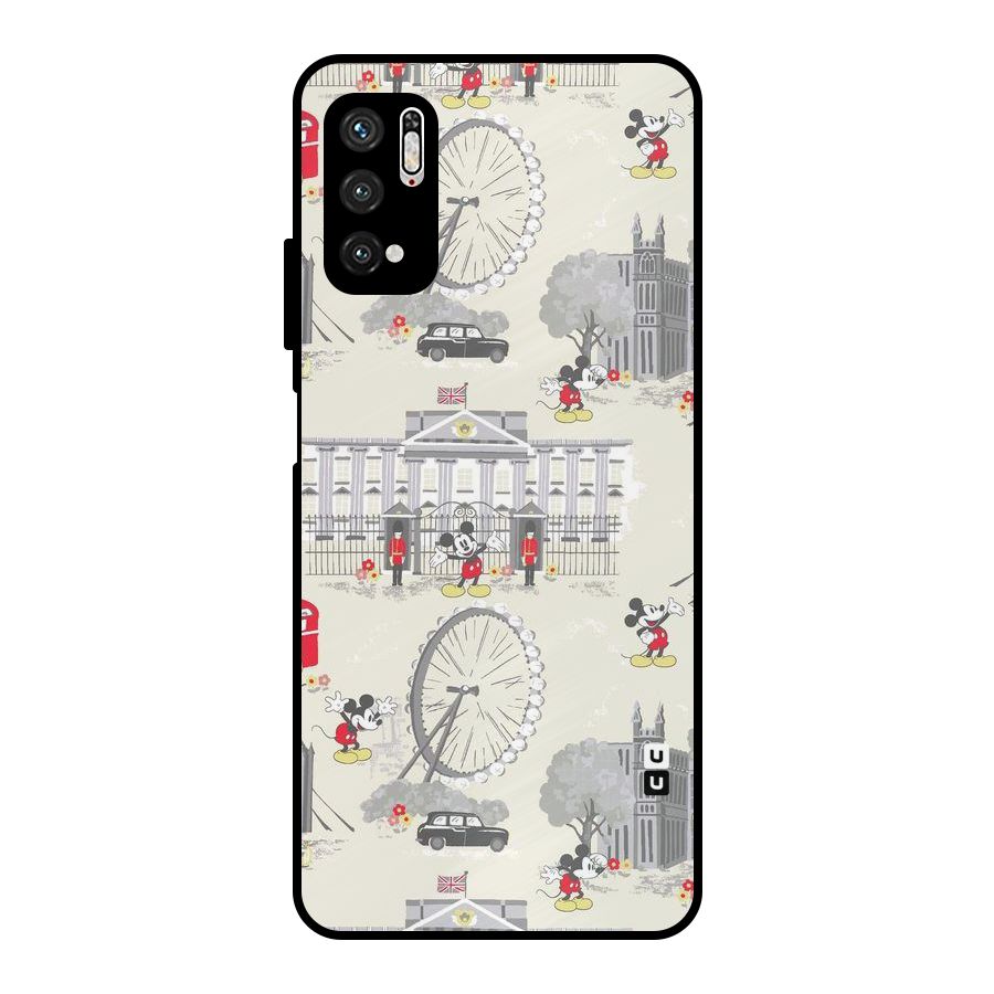 City Tour Pattern Metal Back Case for Poco M3 Pro 5G