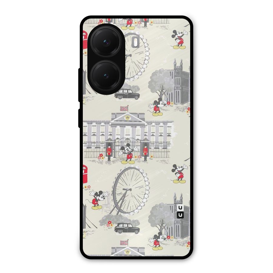 City Tour Pattern Metal Back Case for Poco X7 Pro