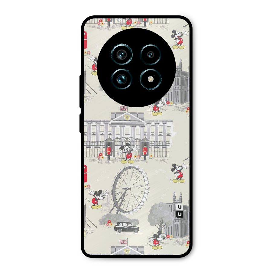 City Tour Pattern Metal Back Case for Realme 13 Pro Plus
