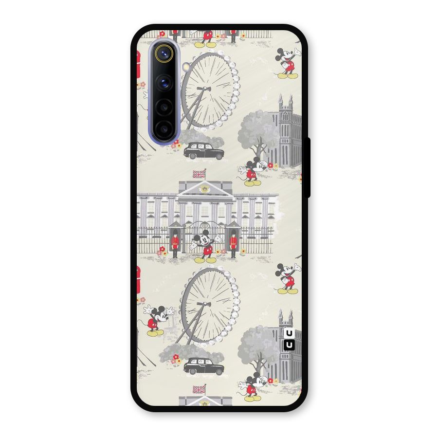 City Tour Pattern Metal Back Case for Realme 6