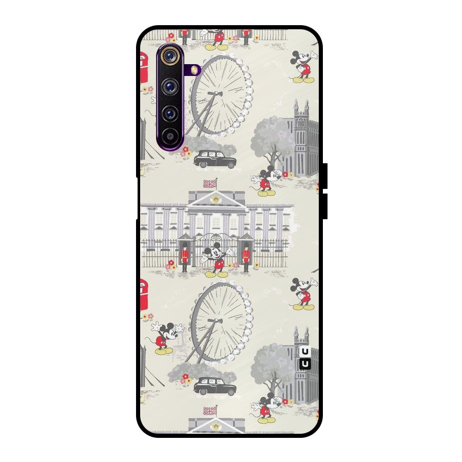 City Tour Pattern Metal Back Case for Realme 6 Pro