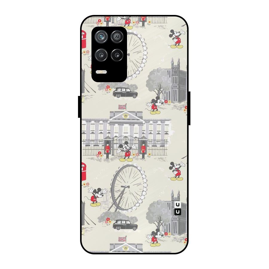 City Tour Pattern Metal Back Case for Realme 9 5G