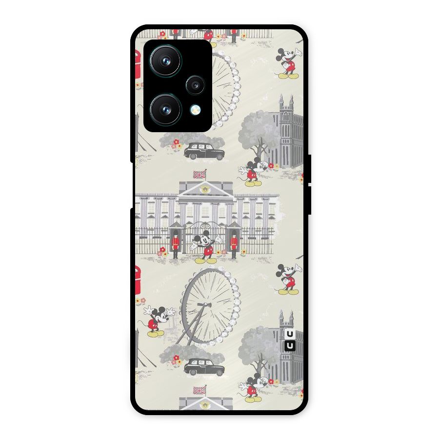 City Tour Pattern Metal Back Case for Realme 9 Pro 5G