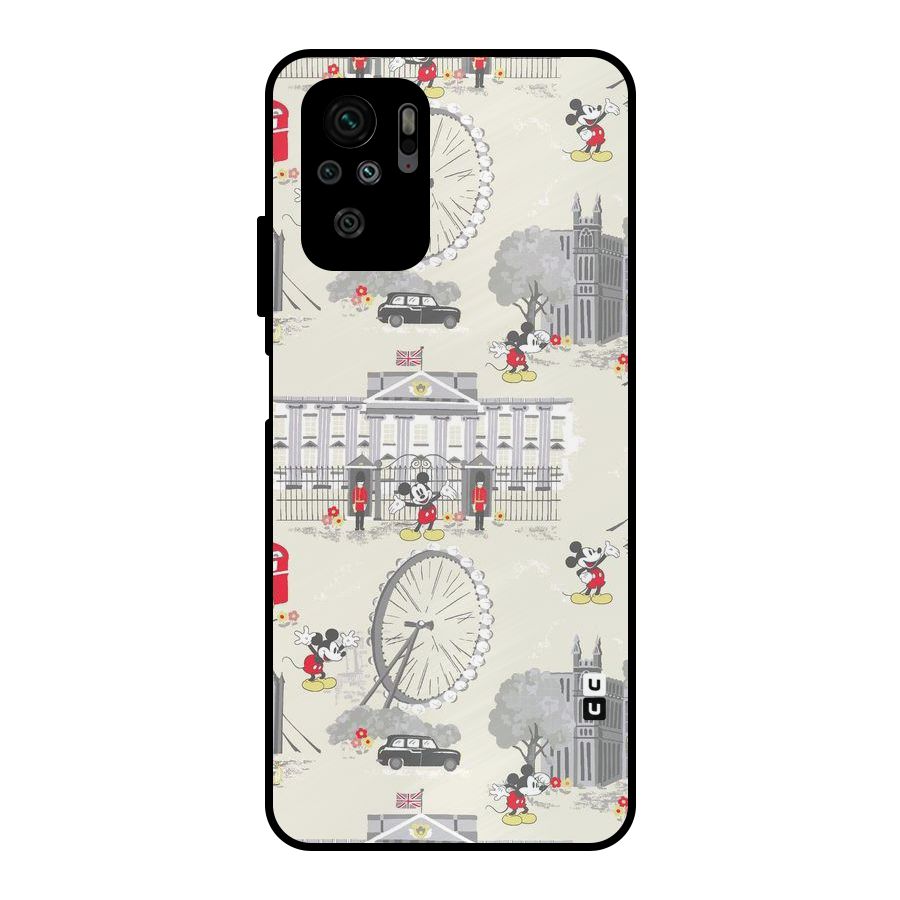 City Tour Pattern Metal Back Case for Redmi Note 10S