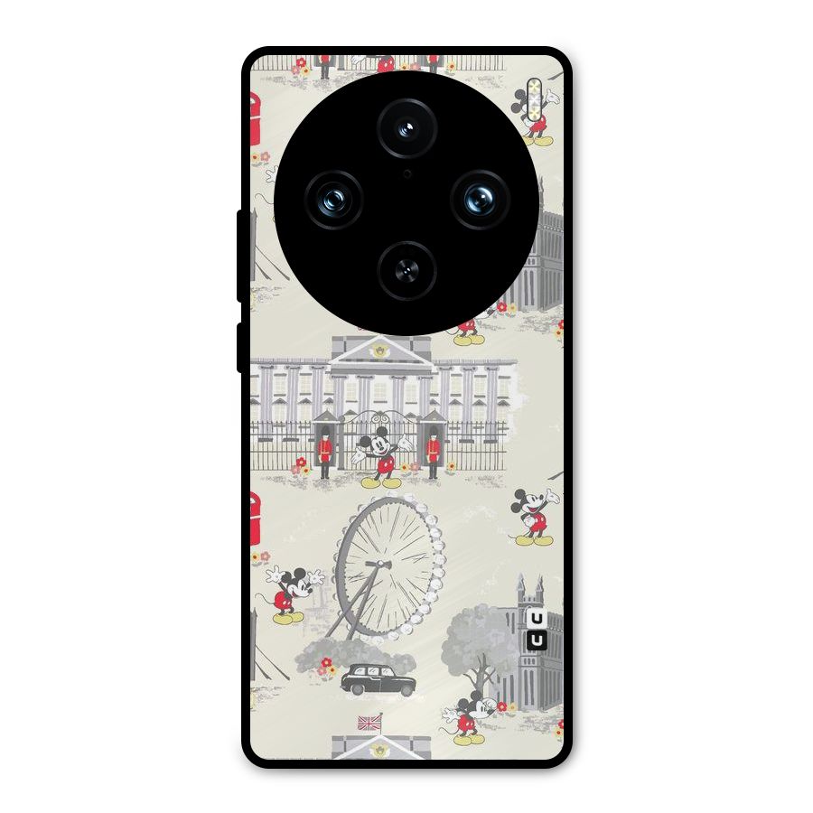 City Tour Pattern Metal Back Case for Vivo X100 Pro