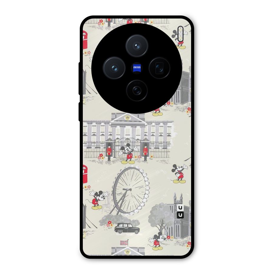 City Tour Pattern Metal Back Case for Vivo X200