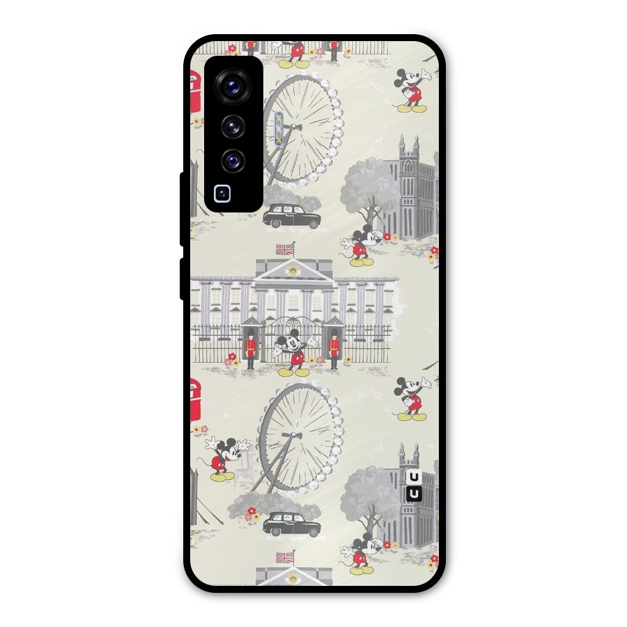 City Tour Pattern Metal Back Case for Vivo X50
