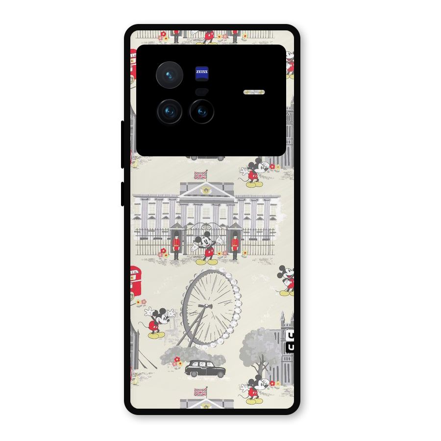 City Tour Pattern Metal Back Case for Vivo X80