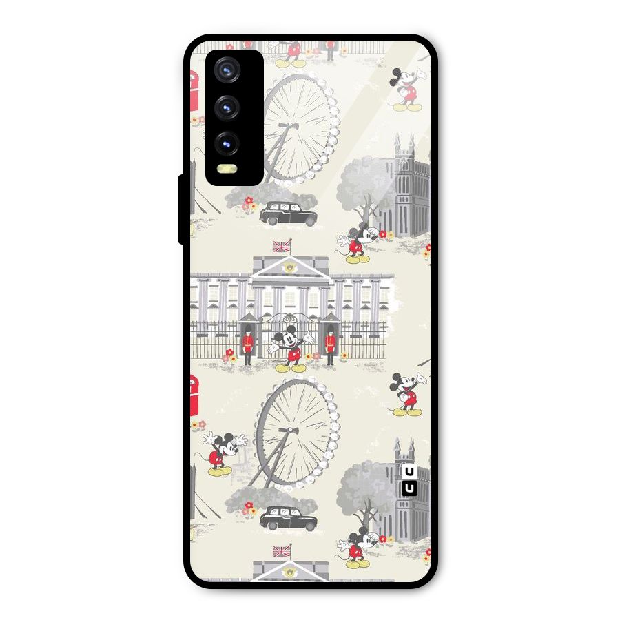 City Tour Pattern Metal Back Case for Vivo Y20