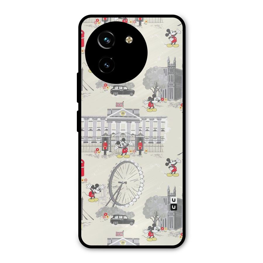City Tour Pattern Metal Back Case for Vivo Y200i