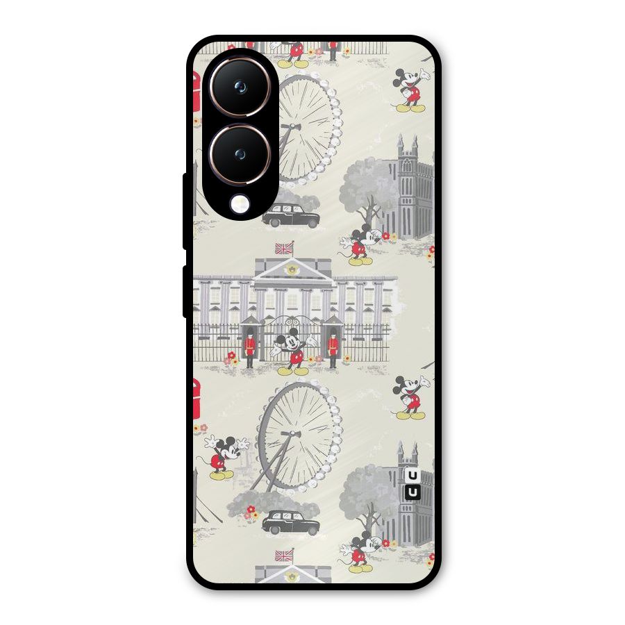 City Tour Pattern Metal Back Case for Vivo Y28