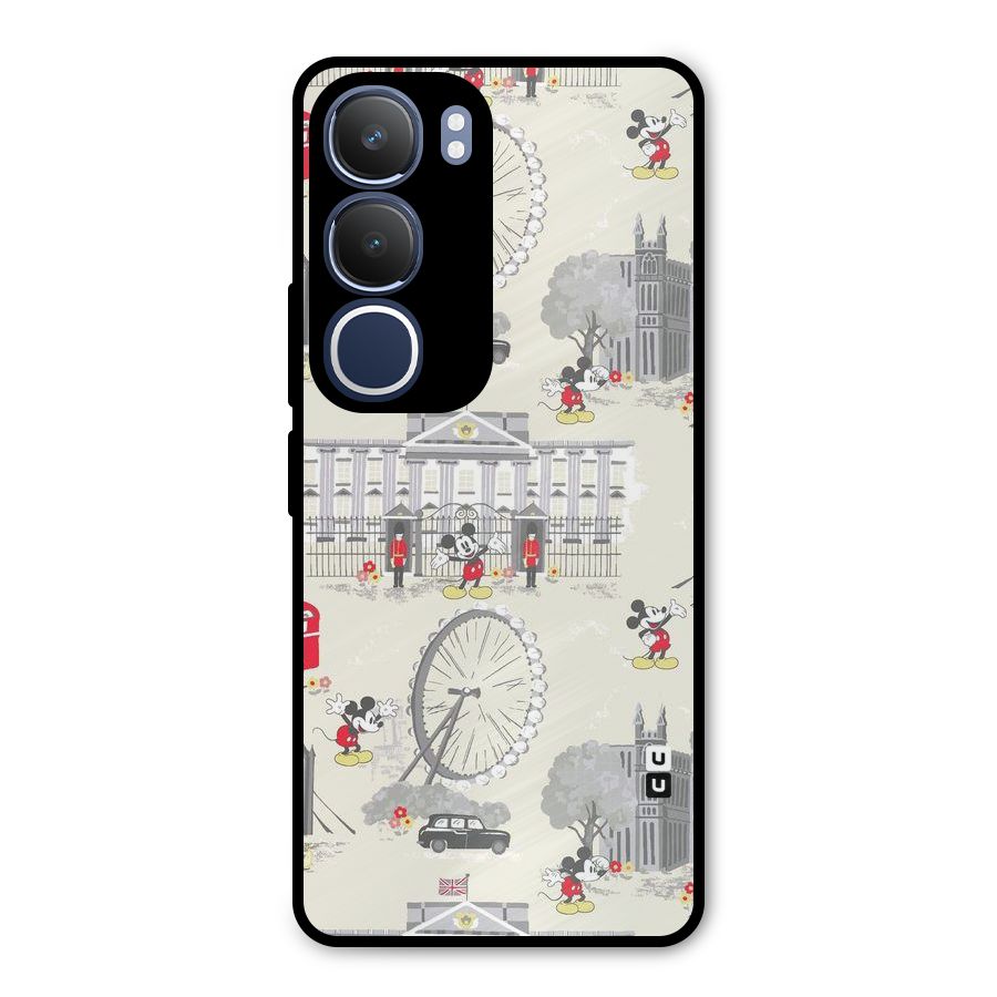 City Tour Pattern Metal Back Case for Vivo Y29