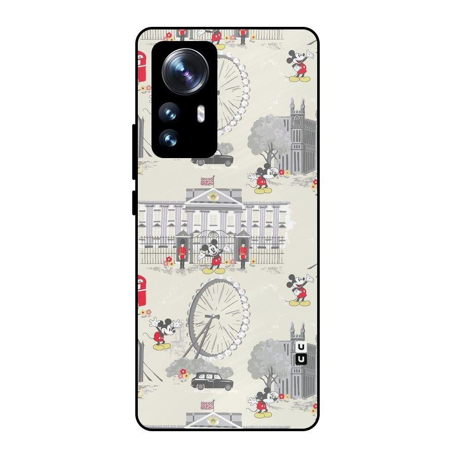 City Tour Pattern Metal Back Case for Xiaomi 12 Pro