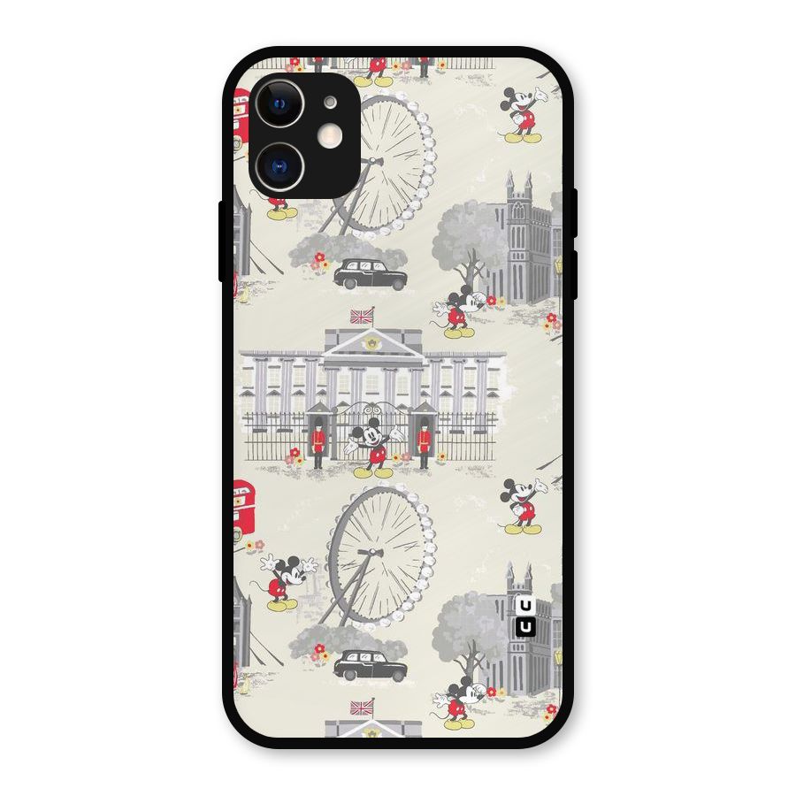 City Tour Pattern Metal Back Case for iPhone 11