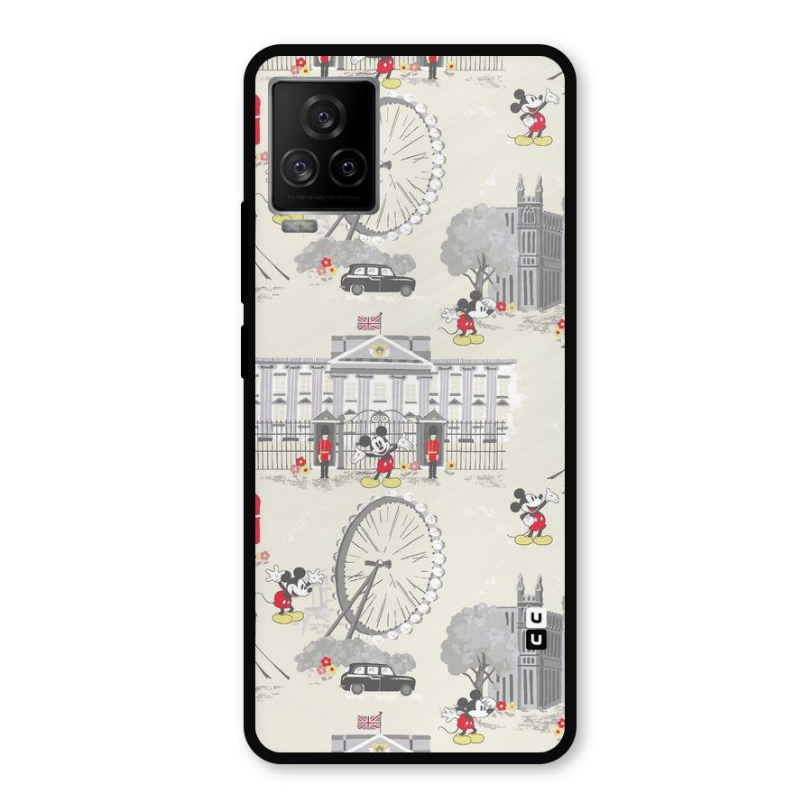City Tour Pattern Metal Back Case for iQOO 7 Legend 5G