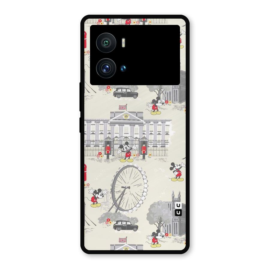 City Tour Pattern Metal Back Case for iQOO 9 Pro