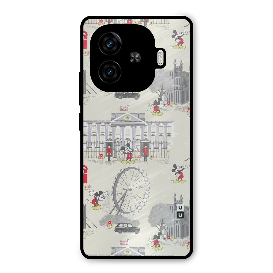 City Tour Pattern Metal Back Case for iQOO Neo 10R