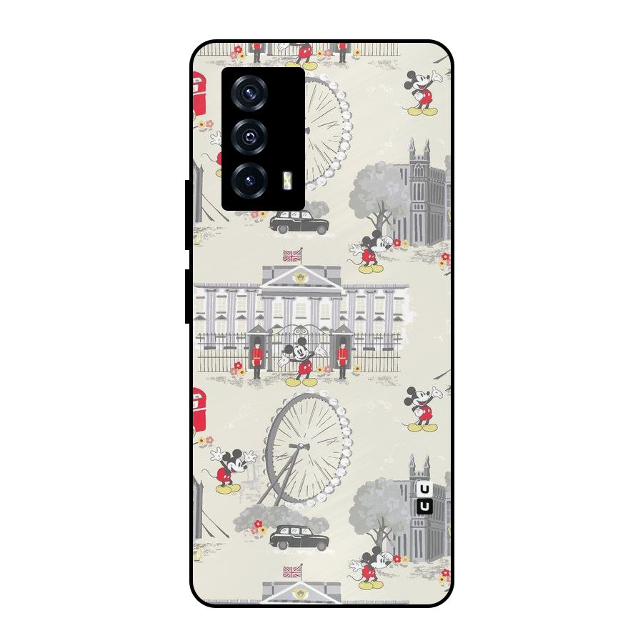 City Tour Pattern Metal Back Case for iQOO Z5