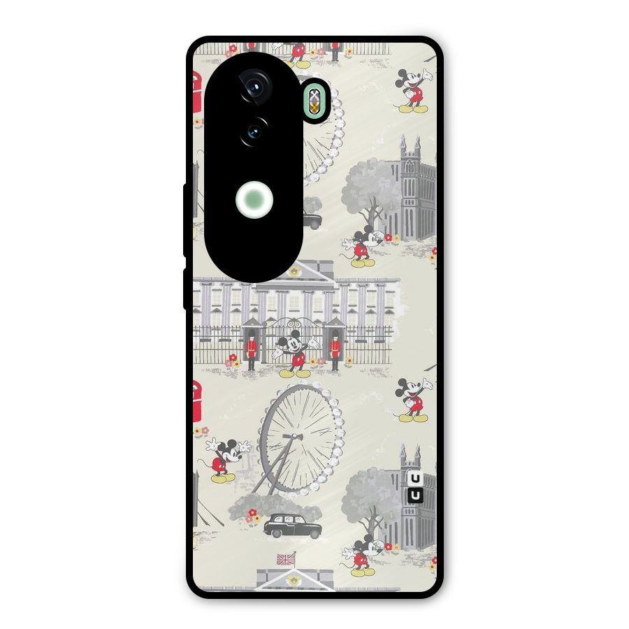 City Tour Pattern Metal Back Case for iQOO Z9s