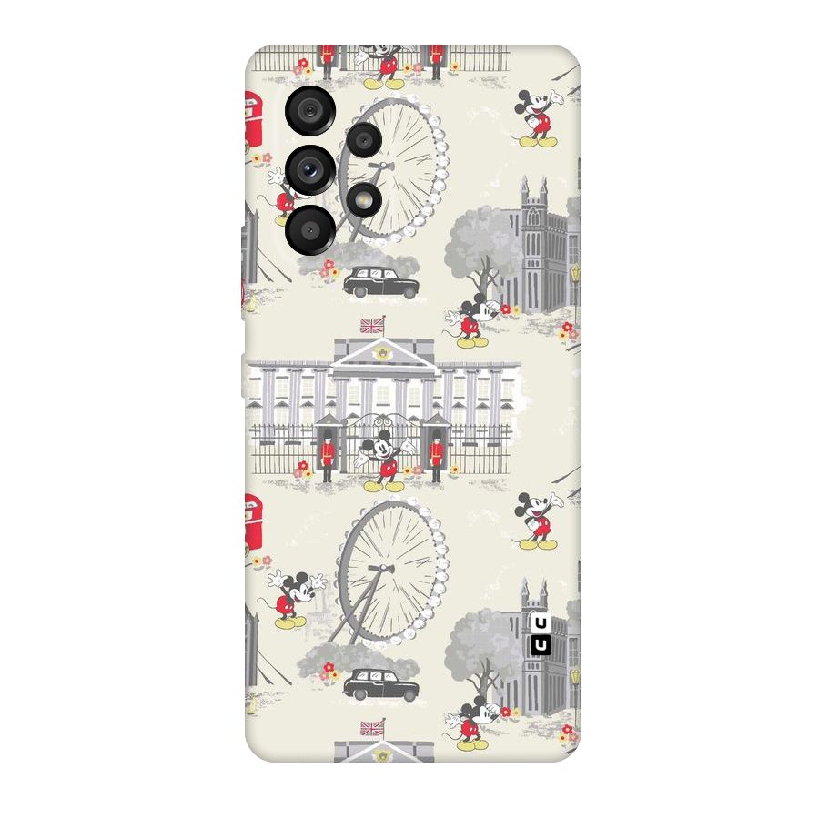 City Tour Pattern Original Polycarbonate Back Case for Galaxy A53 5G