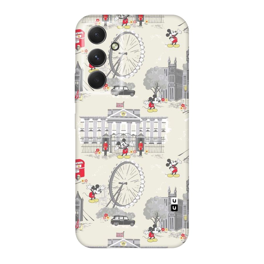 City Tour Pattern Original Polycarbonate Back Case for Galaxy A54