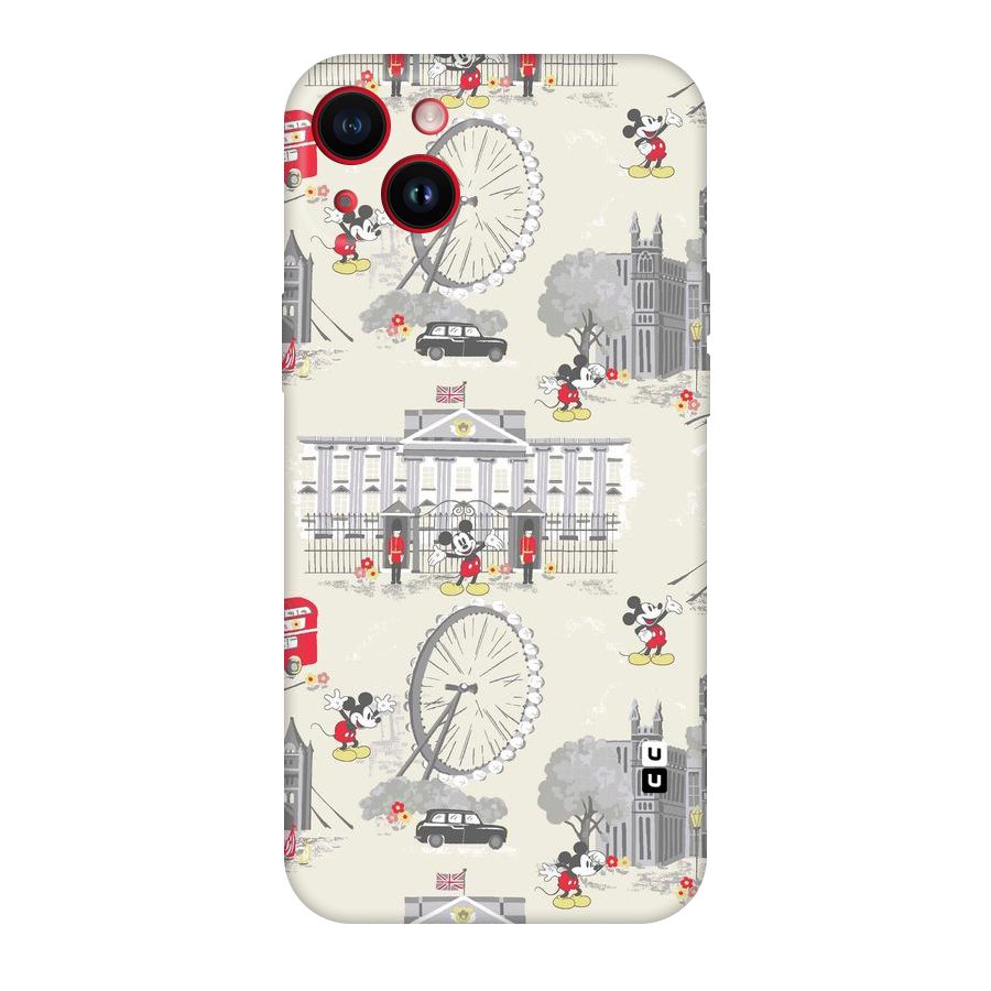 City Tour Pattern Original Polycarbonate Back Case for iPhone 14 Plus