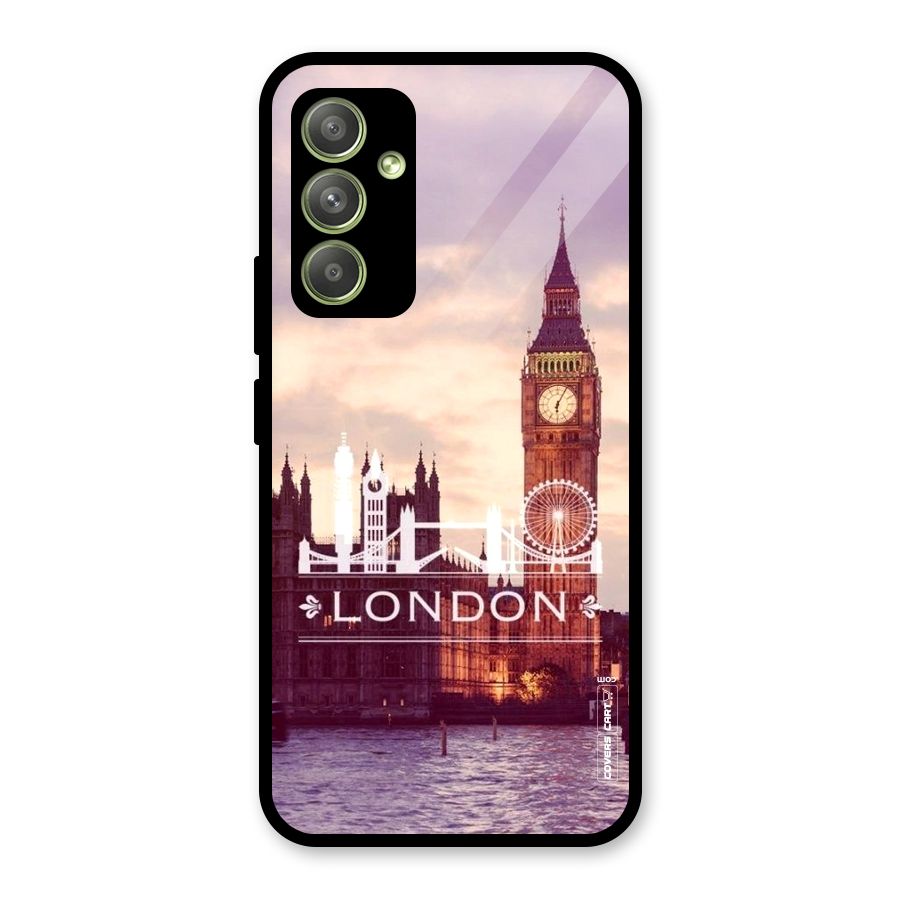 City Tower Glass Back Case for Galaxy A54
