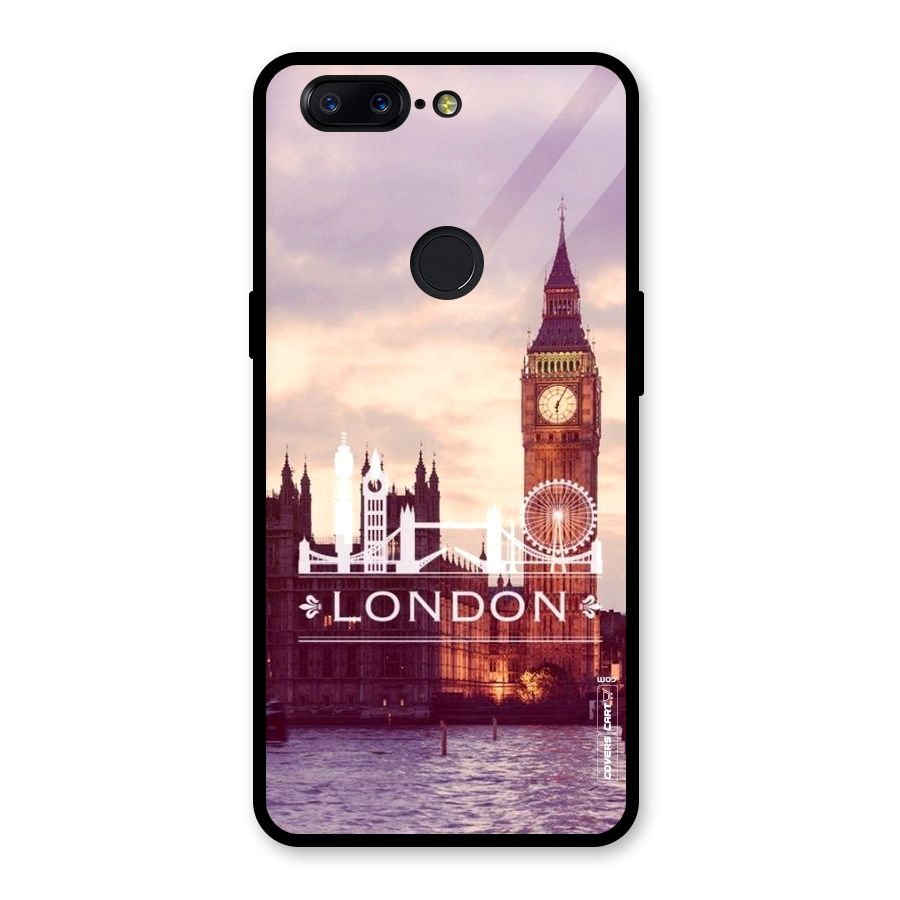 City Tower Glass Back Case for OnePlus 5T