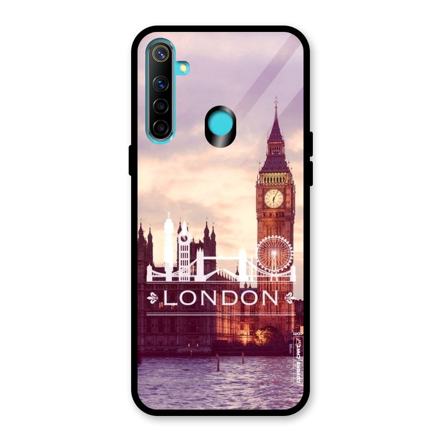 City Tower Glass Back Case for Realme 5i
