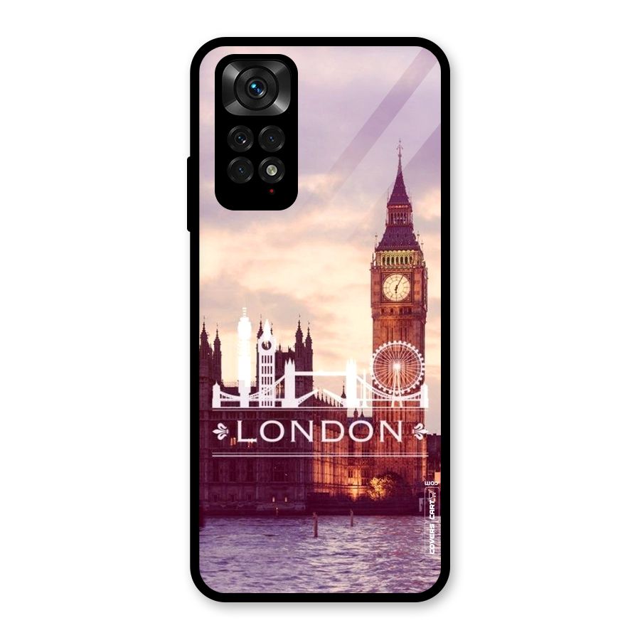 City Tower Glass Back Case for Redmi Note 11S