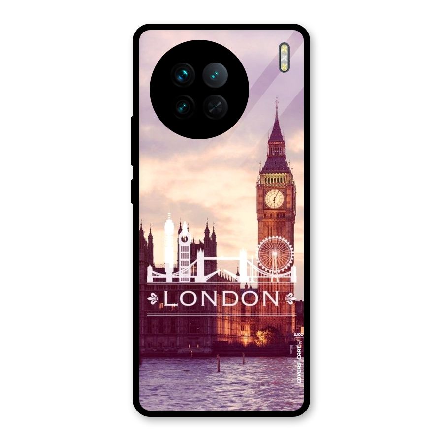 City Tower Glass Back Case for Vivo X90