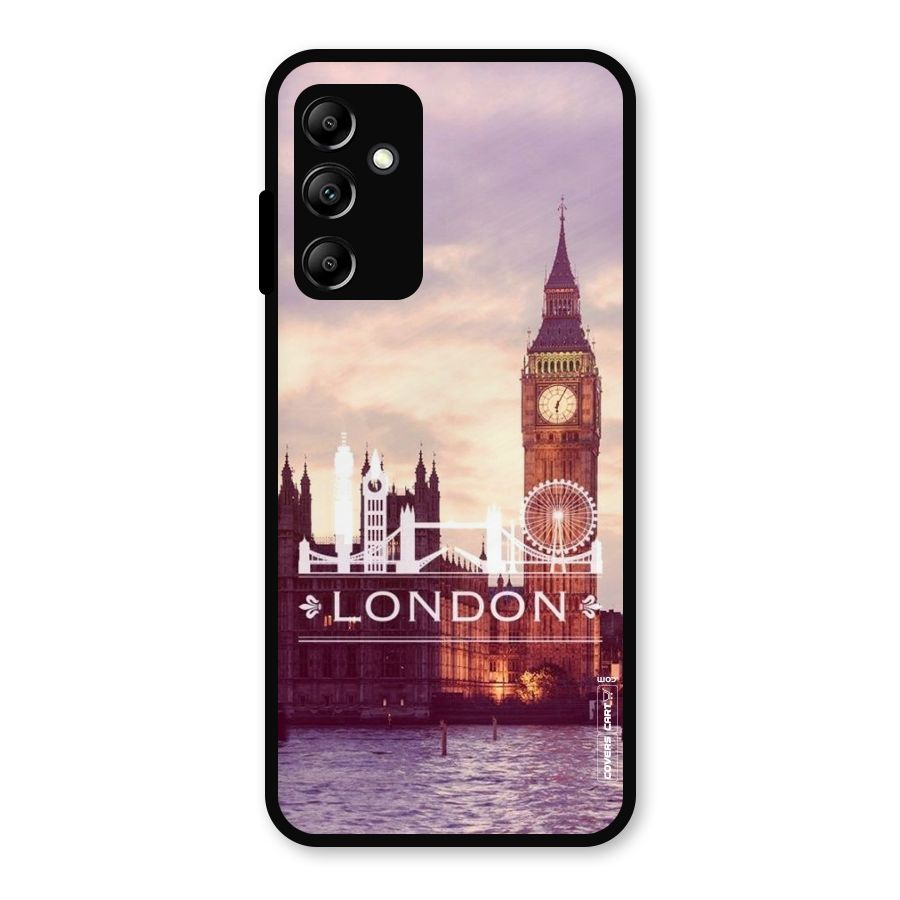 City Tower Metal Back Case for Galaxy A14 5G