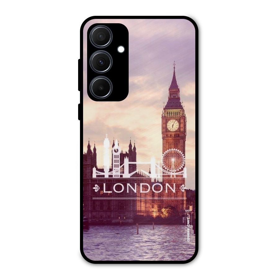 City Tower Metal Back Case for Galaxy A35