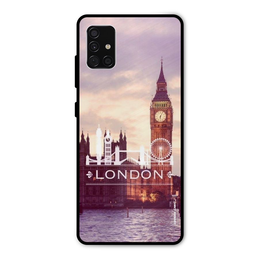 City Tower Metal Back Case for Galaxy A51