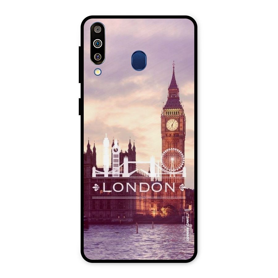 City Tower Metal Back Case for Galaxy M30