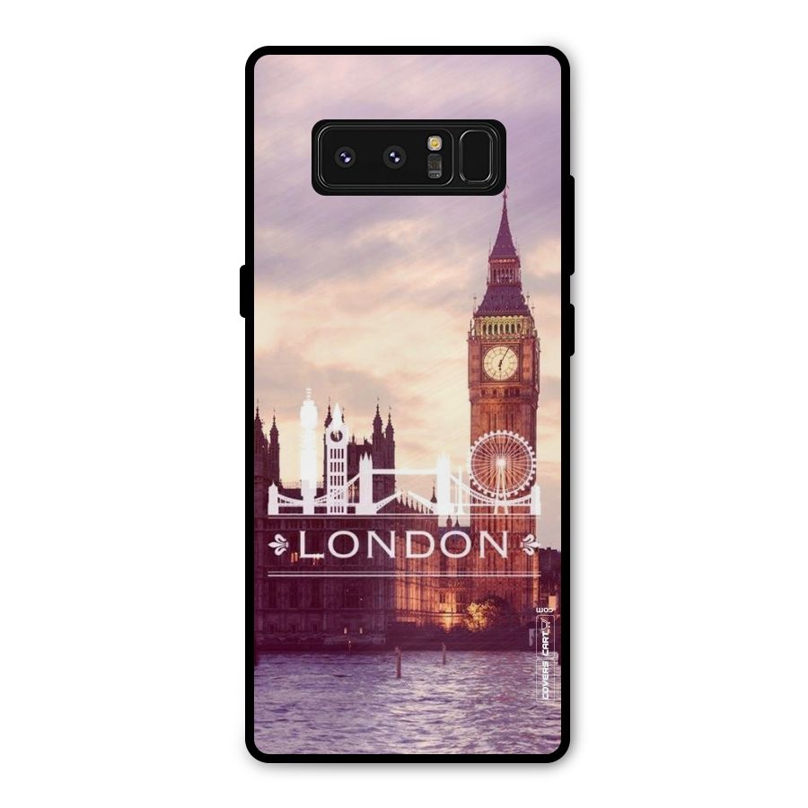 City Tower Metal Back Case for Galaxy Note 8