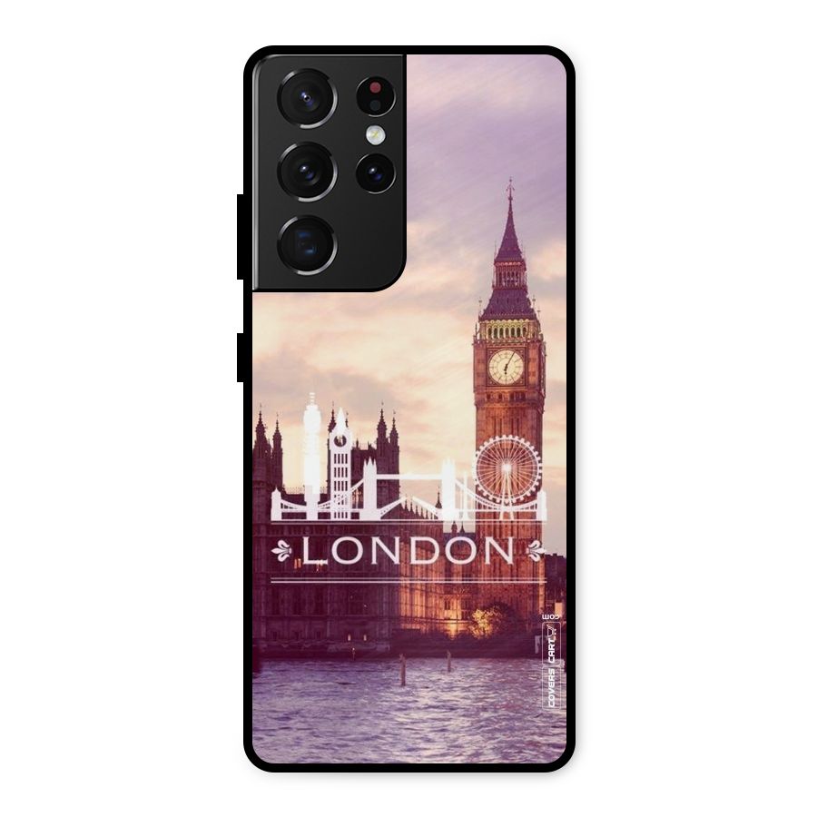 City Tower Metal Back Case for Galaxy S21 Ultra 5G