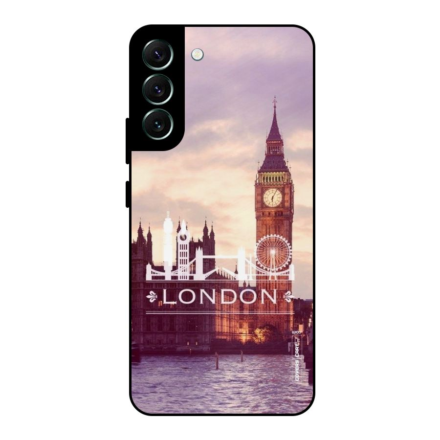 City Tower Metal Back Case for Galaxy S22 Plus 5G