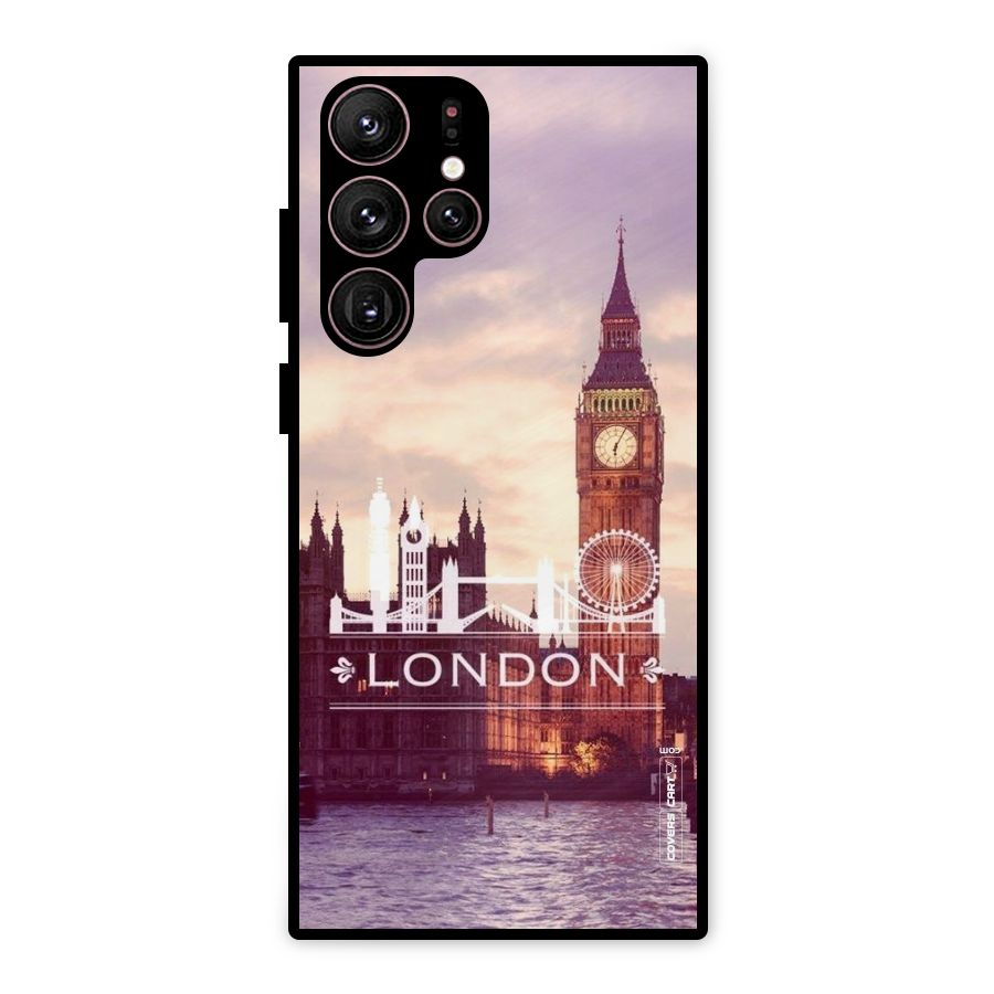 City Tower Metal Back Case for Galaxy S22 Ultra 5G