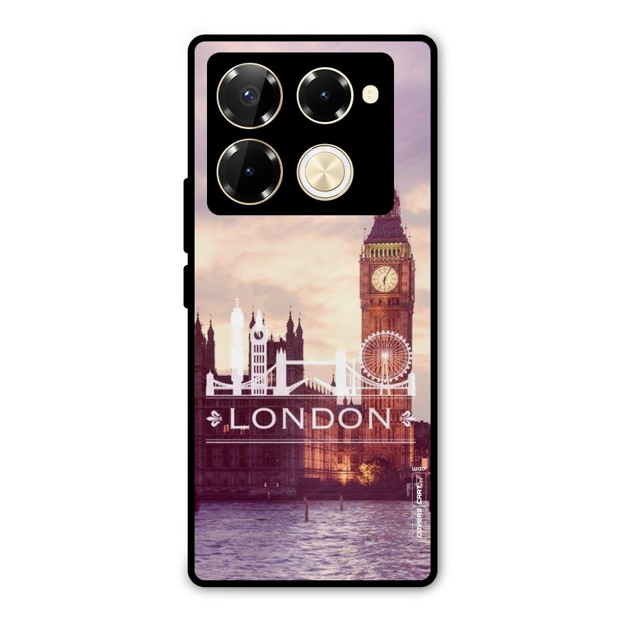 City Tower Metal Back Case for Infinix Note 40 Pro Plus