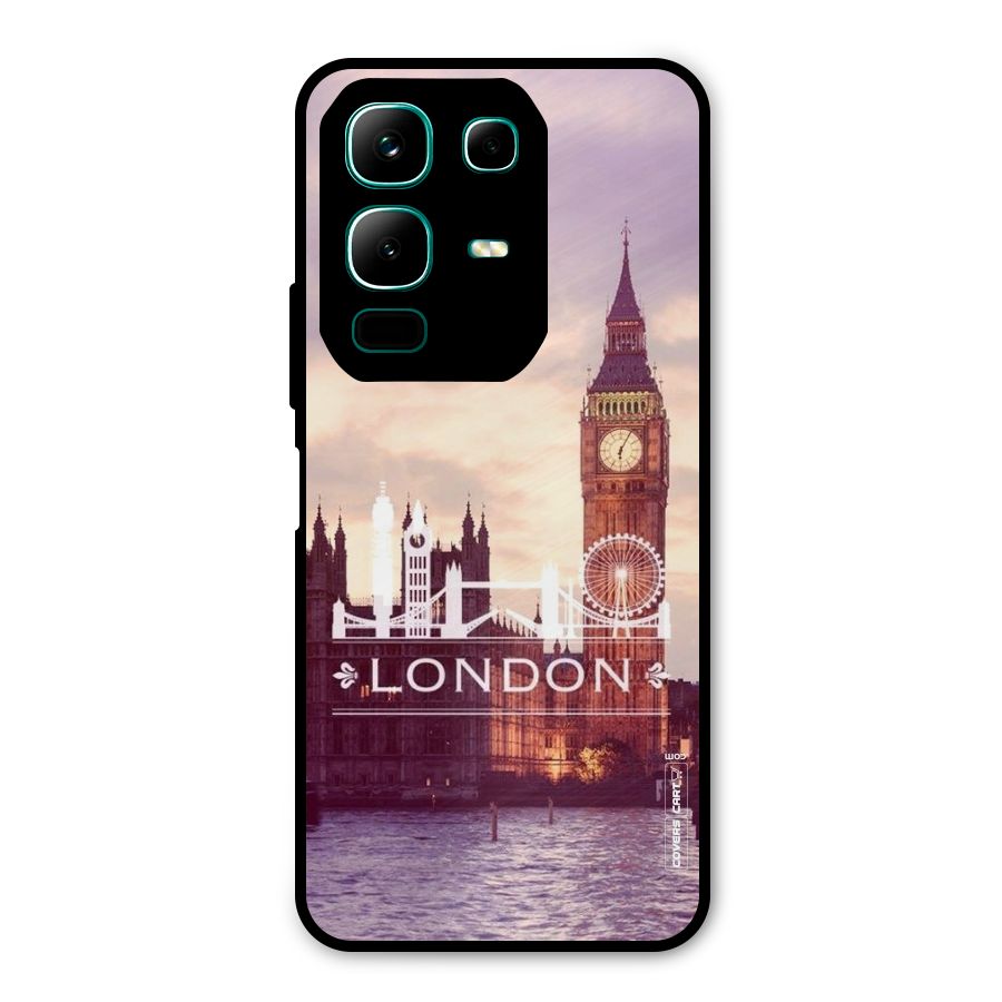 City Tower Metal Back Case for Infinix Note 50x