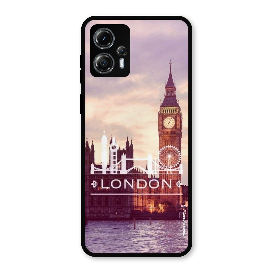 City Tower Metal Back Case for Moto G13