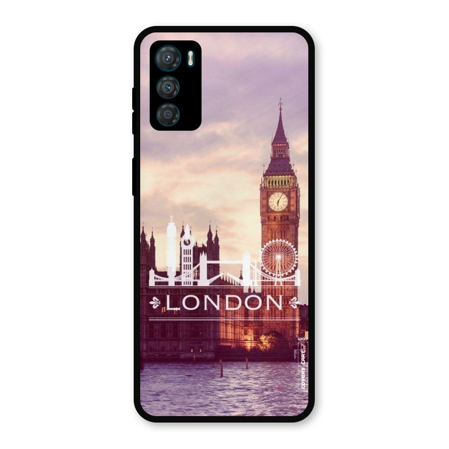 City Tower Metal Back Case for Moto G42