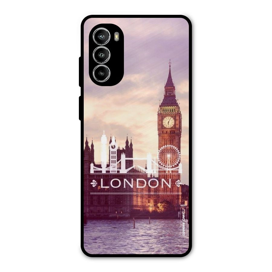 City Tower Metal Back Case for Moto G52