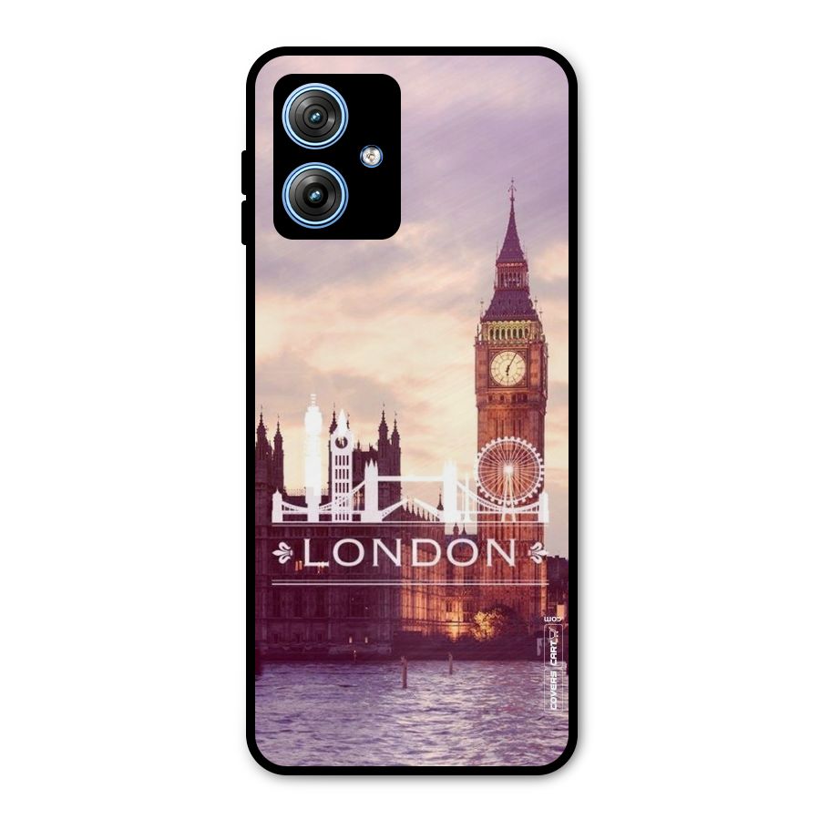 City Tower Metal Back Case for Moto G54